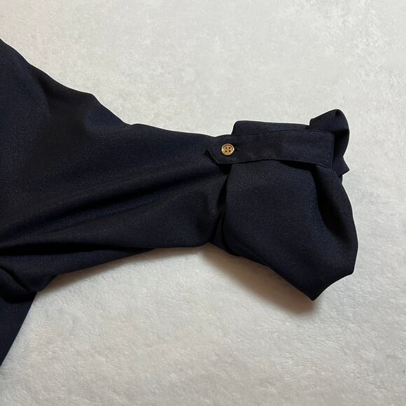 Premise Studio V-Neck Button Up Shirt Size Large Coastal Career Minimalist - Picture 5 of 8